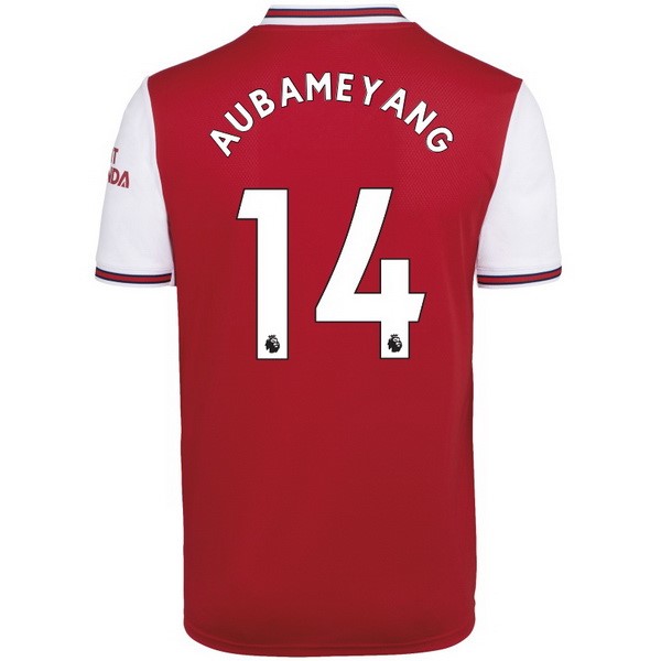 Maillot Football Arsenal NO.14 Aubameyang Domicile 2019-20 Rouge